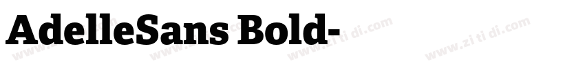 AdelleSans Bold字体转换